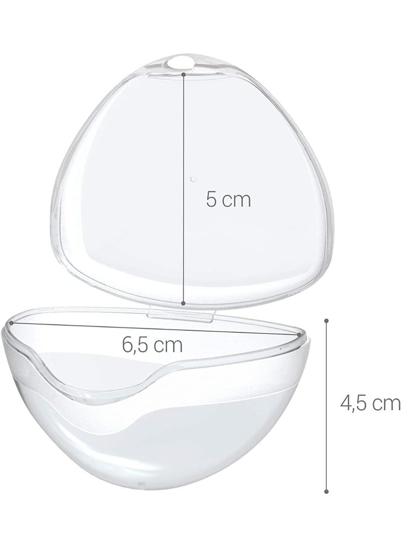 ChicAbode شفافة BPA-خالية درع الحلمة حالة و مصعد حالة للسفر والمنزل - 5 قطع - Image 2